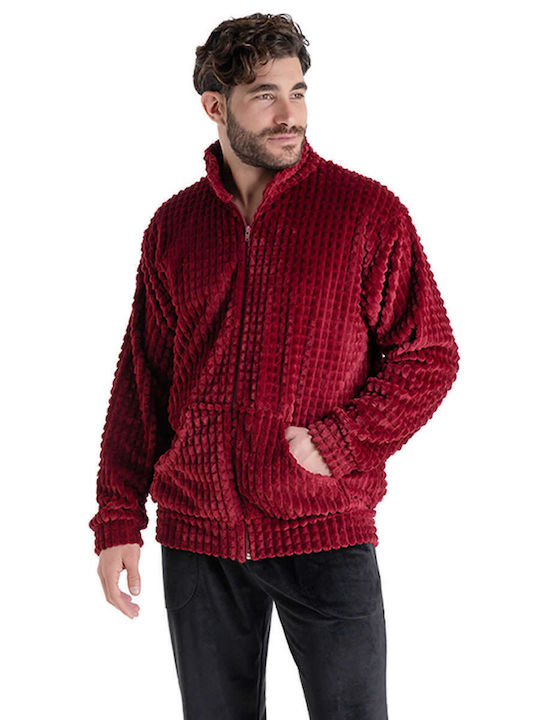 Rachel Winter Herren-Robe Burgundisch