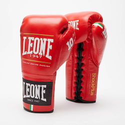 Leone 1947 Boxhandschuhe für Kampf Rot