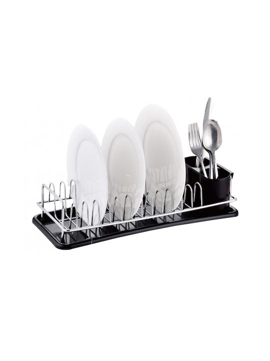 Rosberg Metallic Black Sink Strainer 41.5x17.5x9.5cm