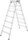 Hailo Aluminum Double Staircase 2x7