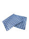 Silk Scarf Blue Microdesign Width 33 cm