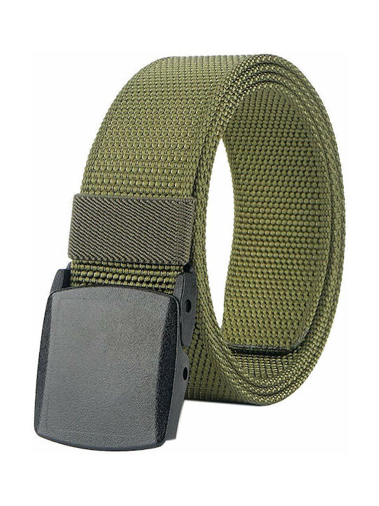 Men's Webbing Belt Belt Green