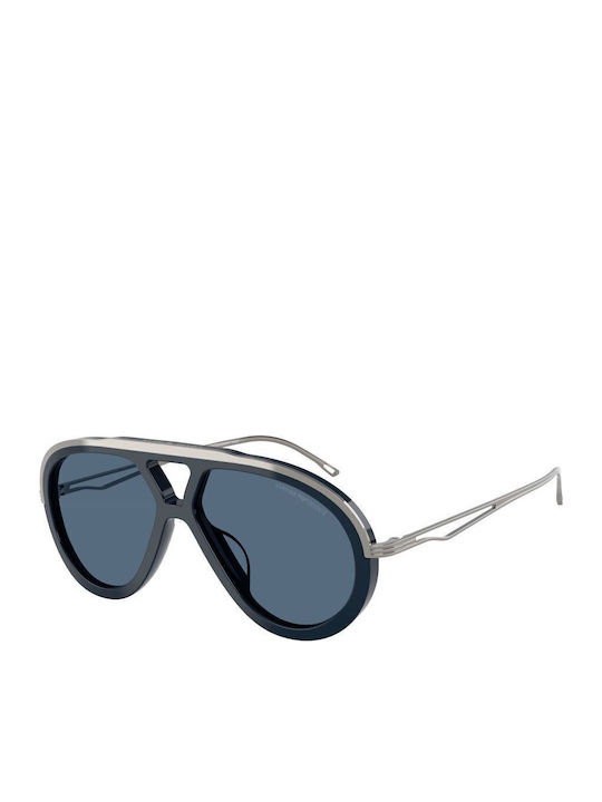 Emporio Armani Men's Sunglasses with Gray Frame and Blue Lens EA4242U 621380