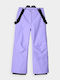 4F 4FJWAW24TFTRF659-51S Kids Dungarees for Ski & Snowboard Purple
