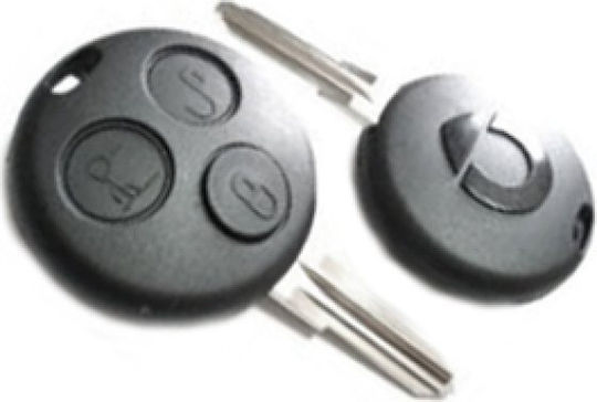 Dga Replacement Key Cover 3 Buttons Smart Fortwo 1 Piece Dg-bz25b