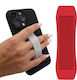 Sonique Finger Holder Grip Διακοσμητικό Κινητών Κόκκινο