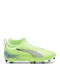 Jr Ultra 5 Match+ Ll Fg Ag Kids Molded Soccer Shoes with Sock without Laces Green