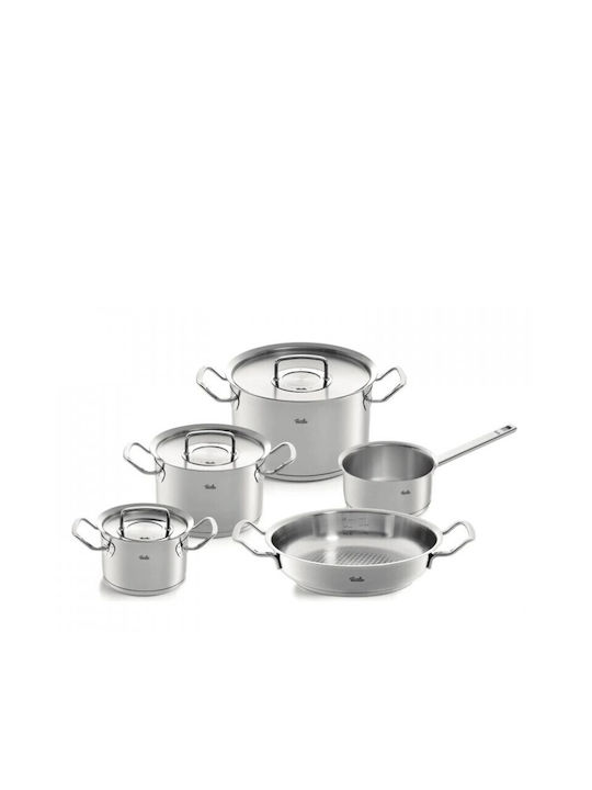Fissler Profi Σετ Κατσαρόλες από Ανοξείδωτο Ατσάλι Silver 5τμχ