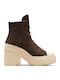 Chuck 70 De Luxe Δερμάτινα Γυναικεία Μποτάκια Coffee