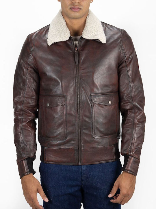 Lupo Nero Lederjacke Tabac Brown