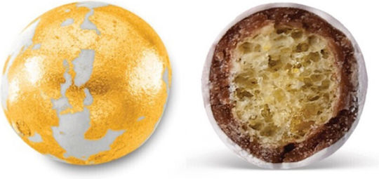 Karamanis Crispy Choco Balls Splash in Form von Rund mit Geschmack von Schokolade Gold 3500gr
