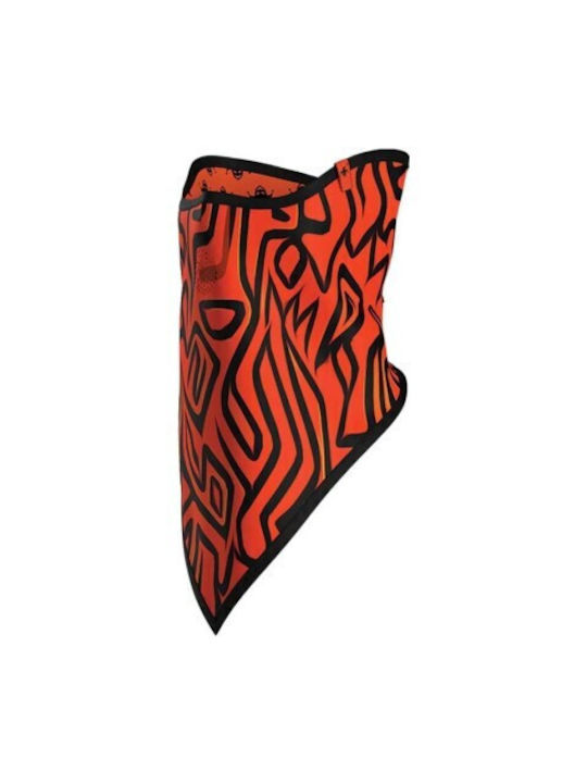 Bandană Ski Snowboard Extremă Triunghiulară Masca Față Imprimată Foc Unisex