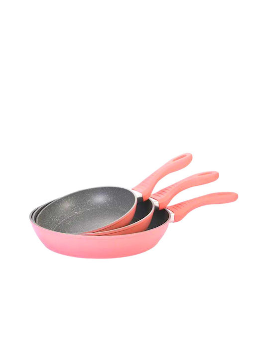 Cheffinger Pfannen-Set Pink 3Stück
