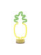 Neon Led On Stand Pineapple Orange Green Usb-c Fsc-12 Forever Light