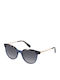 Furla Women's Sunglasses with Blue Frame and Gray Gradient Lens SFU602 AGQX