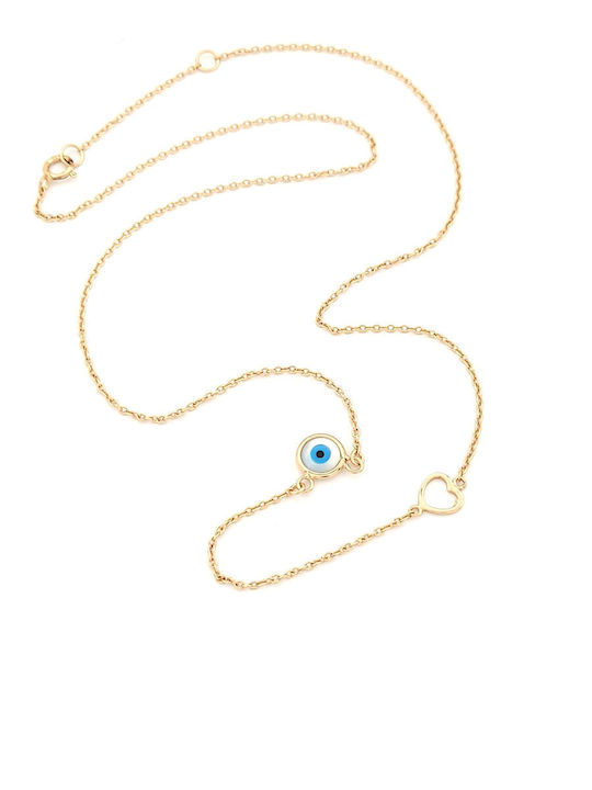 Silver Union Charm Auge aus Vergoldet Silber