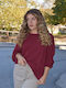Damenbluse Bordeaux Garantie 9709