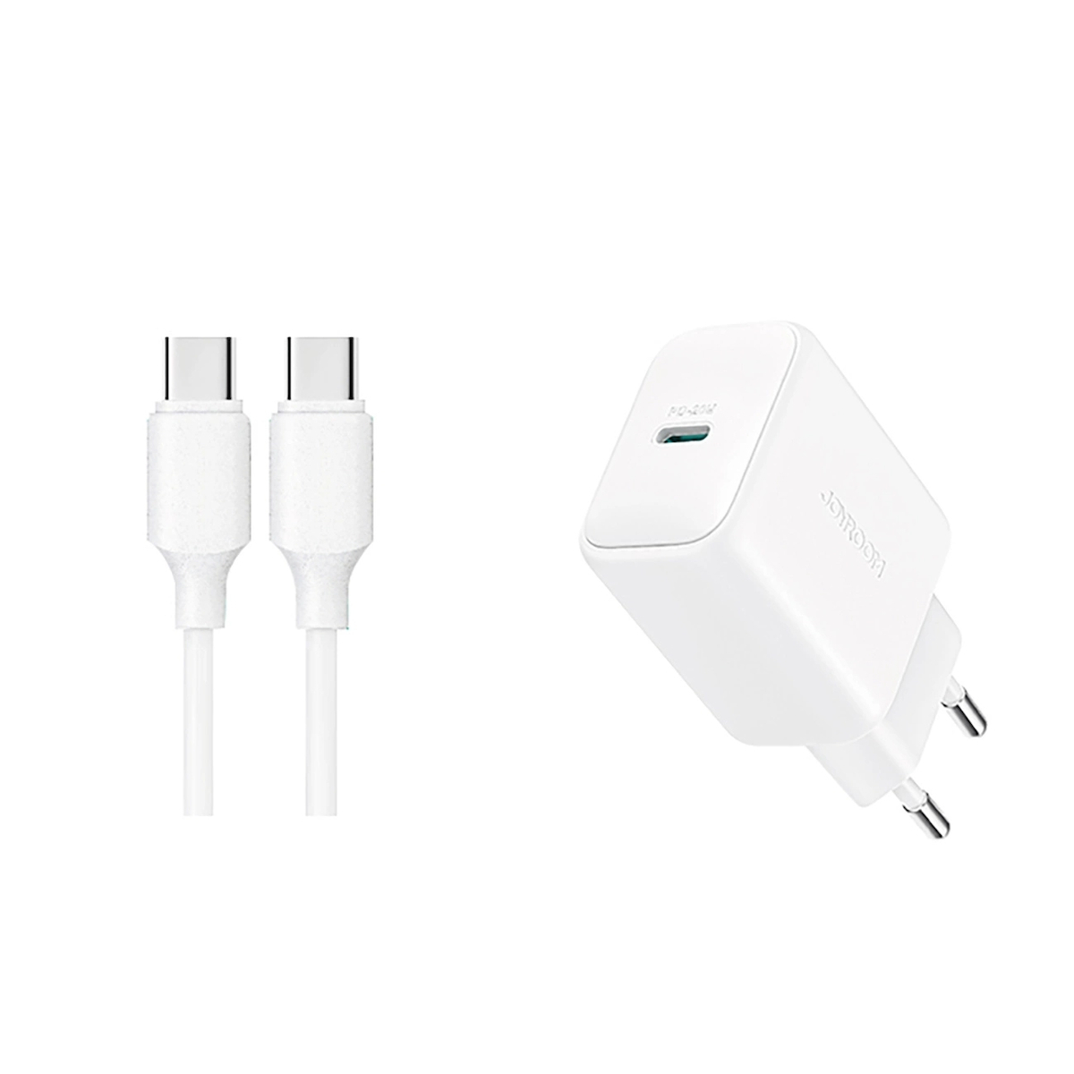 Joyroom power charger JR-TCF20 with C-C cable 20W 1m (white)