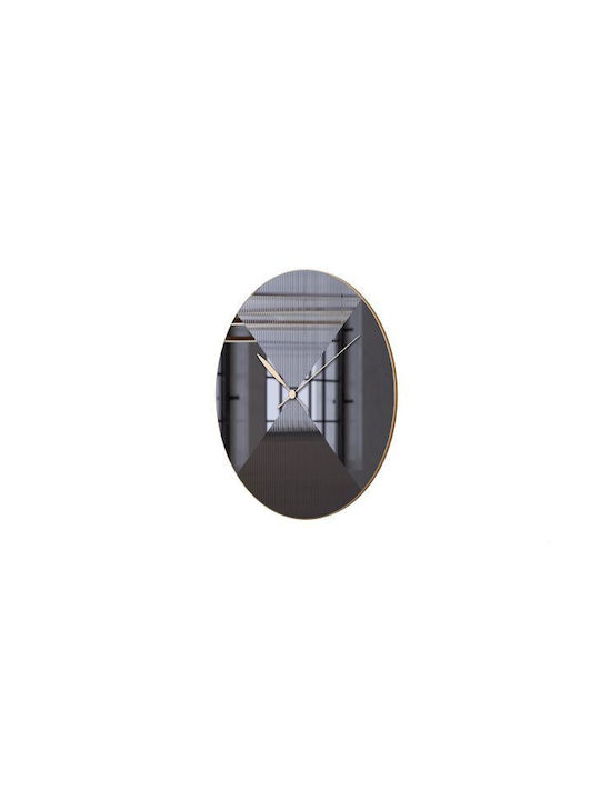 Casa Vogue Wall Clock Mirror Black Ø100cm