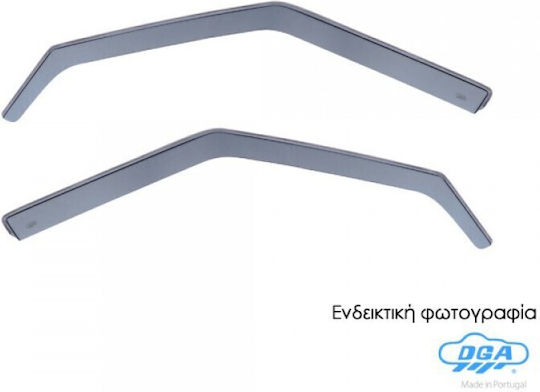 DGA Set of Windbreakers Front Car Dark Fime for Mitsubishi Pajero / Montero 1992-2000 2pcs