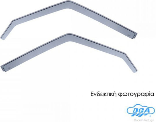 Ζευγαρι Μπροστινοι Ανεμοθραυστες Toyota Hilux 2d 1984-1989 Toyota Hilux Double Cab 4d 1984-1989 Ευκαμπτο Χυτο Ακρυλικο Γυαλι Cast Acrylic Glass Dga 2 Τεμ