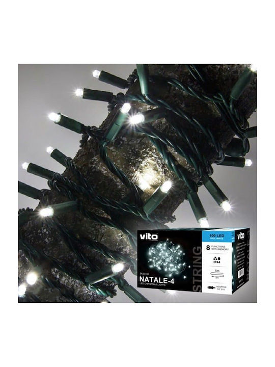 360 Lights LED 15m. Cold White in String 1pcs