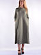 Midi Damenkleid Khaki