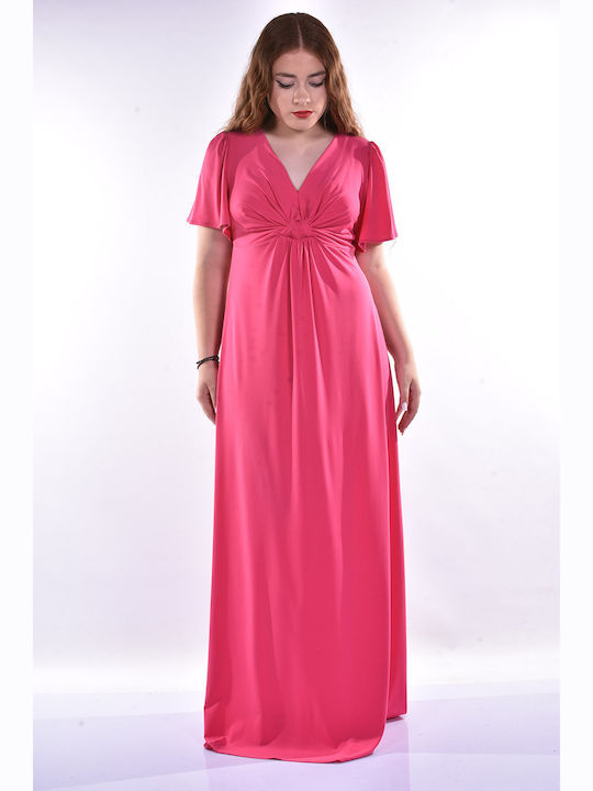 Summer Maxi Dress Fuchsia