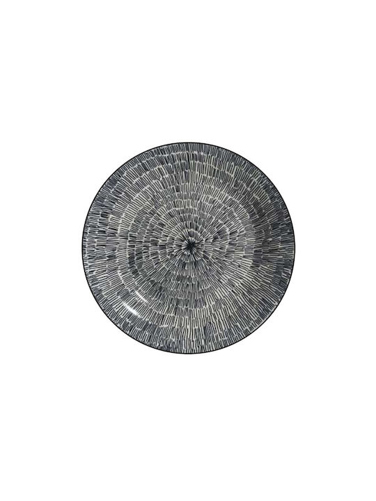 TnS Inglaze Πιάτο Ρηχό από Πορσελάνη Γκρι 18cm