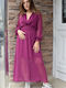 Maxi Wrap Purple Dress