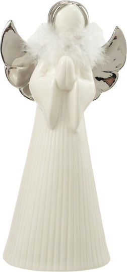 Zen Collection Weihnachtliche Keramisch Figur Cherub Weiß Höhe 26cm
