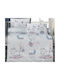Beauty Home Baby Sheets Set Crib Cotton Grey, Lilac Gray 100x150cm 3pcs