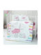 Beauty Home Baby Sheets Set Crib Cotton Pink Pink 100x150cm 3pcs
