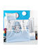 Beauty Home Baby Sheets Set Crib Cotton Light Blue Light Blue 100x150cm 3pcs
