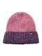 Beanie Γυναικείος Σκούφος Πλεκτός σε Ροζ χρώμα