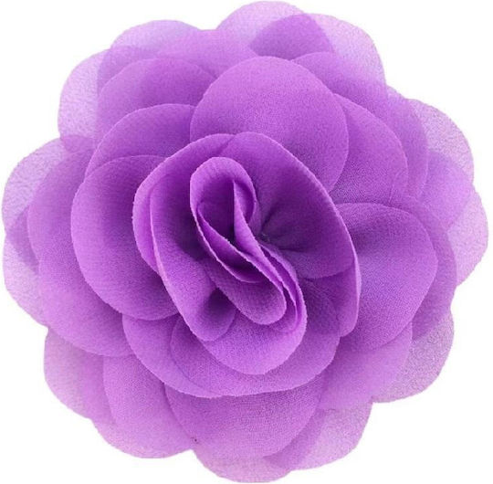 Bridal Clip Rose Shape Purple 8.50cm