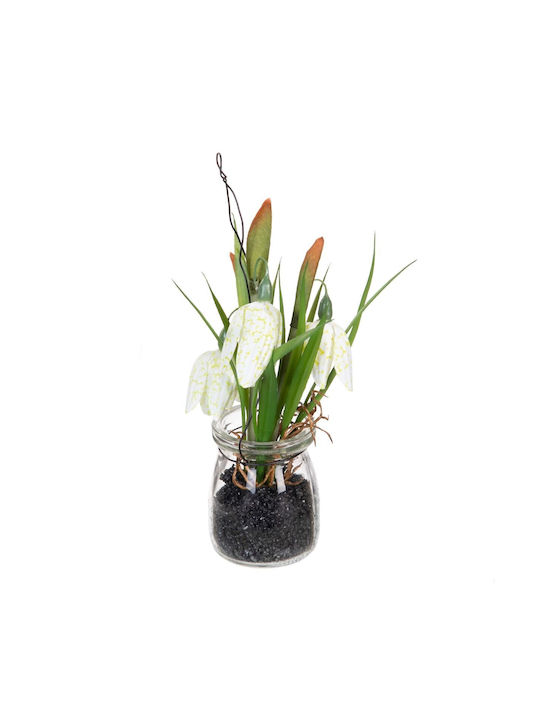 BigBuy Decorative Artificial Flower White 20cm