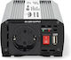Nedis Pim60012fgy Инвертор за кола Модифицирана синусоидална вълна 600W за преобразуване на 12V DC в 230V AC