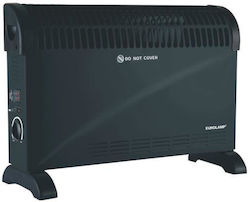 Eurolamp Konvektorheizung Boden 2000W 53x19.5cm Schwarz