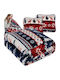 Ruhhy Κουβέρτα Fleece Μονή 160x200εκ. Πολύχρωμη