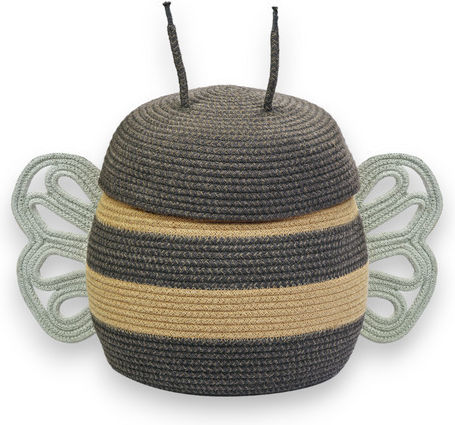 Lorena Canals Children's Storage Basket made of Fabric Bee Yellow 30x30x32cm 1pcs