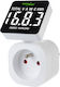 Green Blue Electric Meter Sockets for Maximum Power up to 3.68kW