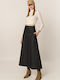 Denim Maxi Rock Schwarz