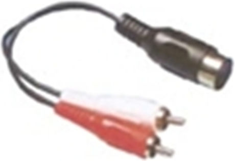 Tele Μετατροπέας RCA 2x male σε DIN female 1τμχ CR-167