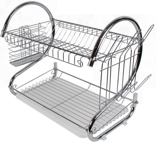Dish Rack Στραγγιστήρι Νεροχύτη Inox Γκρι 39x27x39cm
