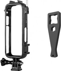 Surewo Protective Frame Insta 360 X4 Camera 2 Cold Shoe Mounts Black Color Surewo Protective Frame Insta 360 X4 Camera 2 Cold Shoe Mounts Black Color
