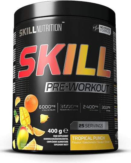Skill Nutrition Συμπλήρωμα Pre Workout 400gr Tropical Punch