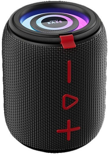 BASS-02 Ηχείο Bluetooth 10W με Ραδιόφωνο Μαύρο