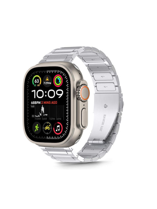 Tech-Protect Curea Oțel inoxidabil Argintiu (Apple Watch 6, 7, 8, 9, 10, SE, Ultra 1, 2)