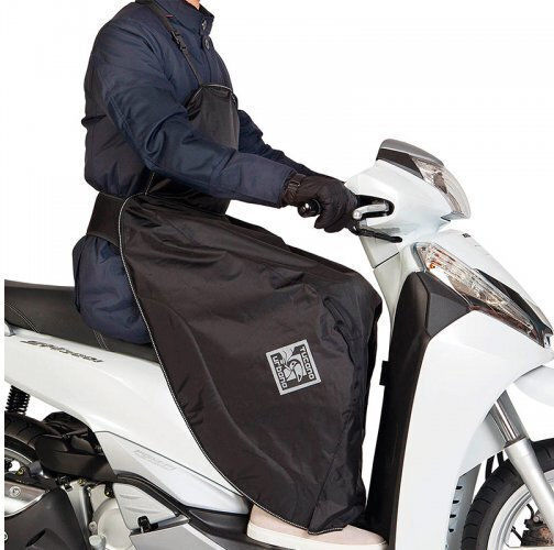 Tucano Urbano Αδιάβροχη Κουβέρτα Ποδιών Αναβάτη Μοτοσυκλέτας Universal Μαύρο Χρώμα